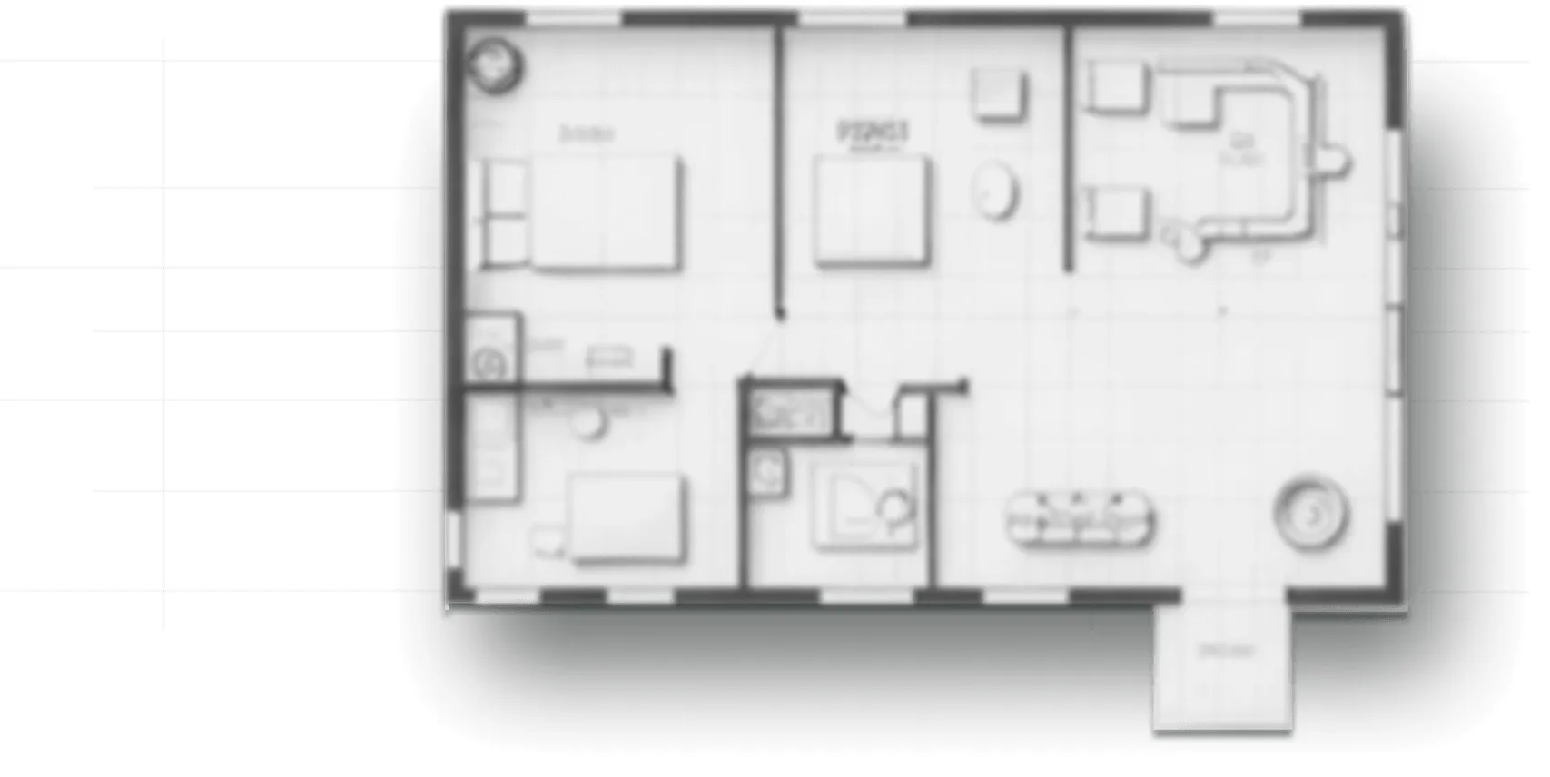 Nad Al Sheba Gardens 3 Bedroom Townhouse Floor Plan